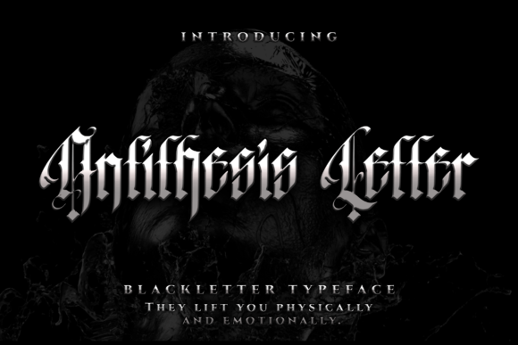 Antithesis Letter: A Bold Blackletter Font for Striking Brand Identities
