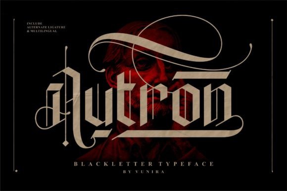 Autron: A Bold Blackletter Font for Modern Business Branding