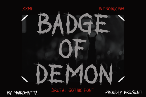 Badge of Demon Font: A Bold Blackletter Choice for Makers and Designers
