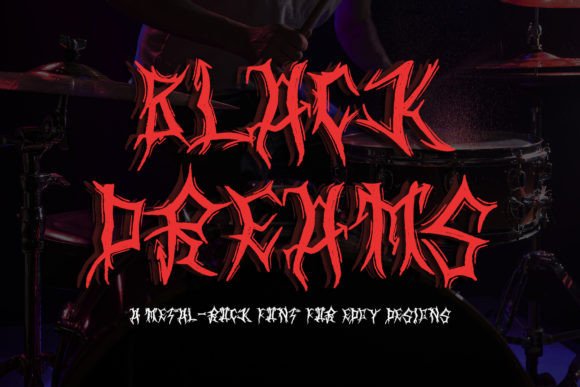 Black Dreams: A Bold Blackletter Font for Crafters and Product Designers