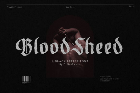 Blood Sheed: A Bold Blackletter Font for Striking Brand Identities