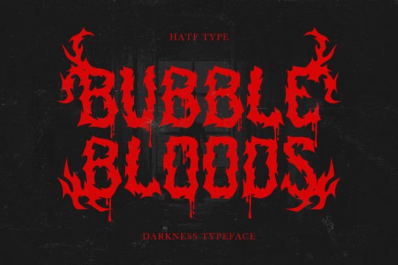 Bubblebloods: A Gothic Blackletter Font for Crafts
