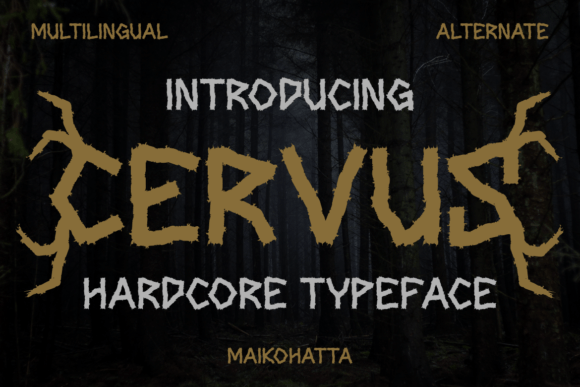 Cervus: A Bold Blackletter Font for Branding