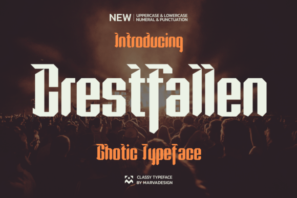 Crestfallen: A Modern Blackletter Font for Crafters & Small Shop Owners