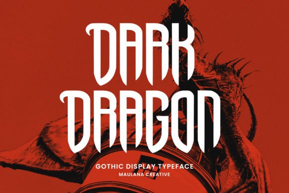 Dark Dragon: A Bold Blackletter Font for Campaigns