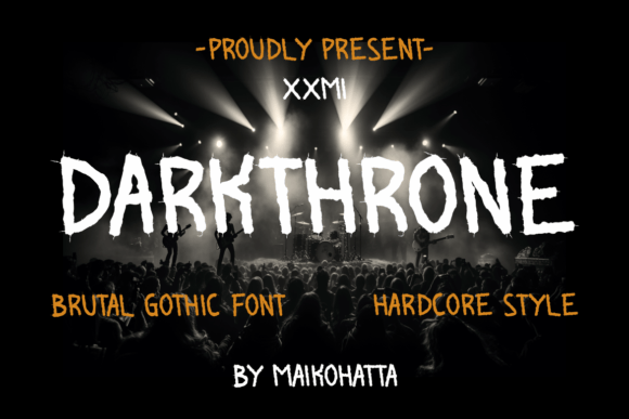 Darkthrone: A Bold Blackletter Font for Makers