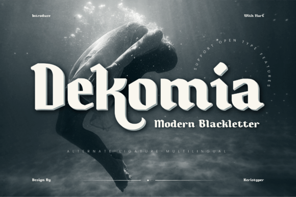 Dekomia: A Bold Blackletter Font for Modern Branding