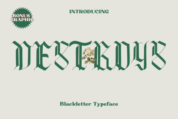 Destroys: A Bold Blackletter Font for Web Design