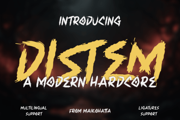 Distem: A Bold Blackletter Font for Brand Identity
