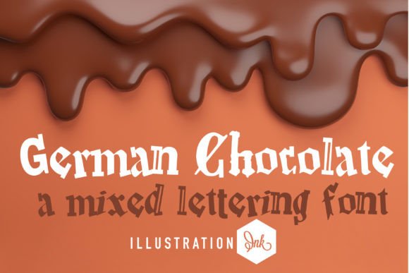 German Chocolate Font: A Rich, Decadent Blackletter for Handmade Branding and Product Design