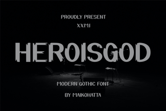 Heroisgod: A Bold Blackletter Font for Editorial Design and Publication Branding