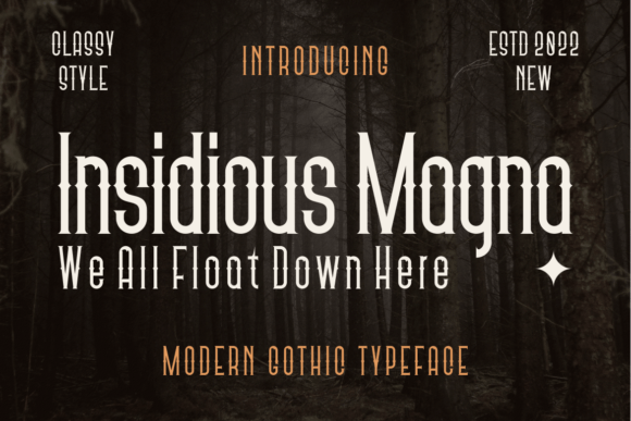 Insidious Magna: A Bold Blackletter Font for Modern Web Design