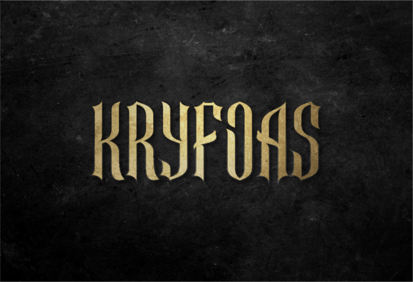 Kryfoas: A Vintage Blackletter Typeface for Editorial Design
