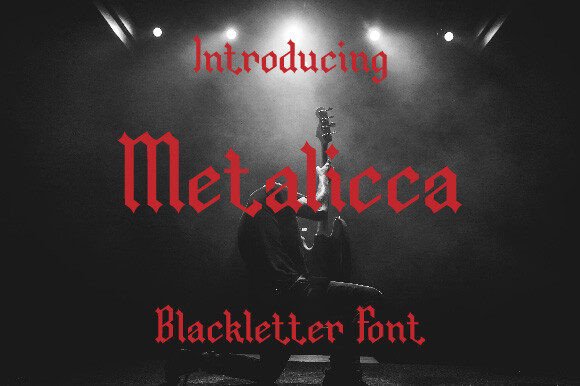 Metalicca: A Bold Blackletter Font for Makers