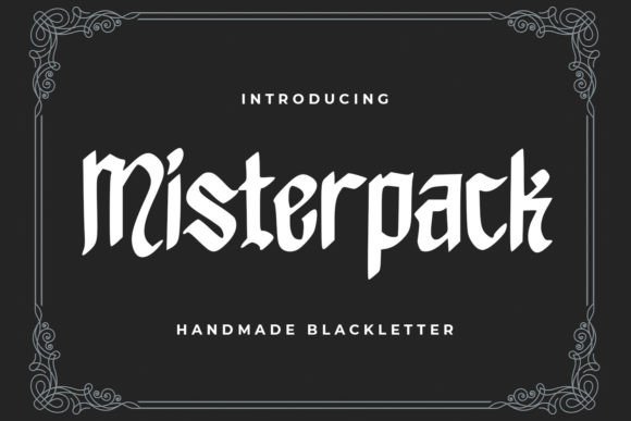Misterpack: A Bold Blackletter Font for Your Brand
