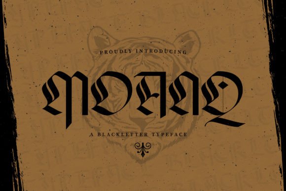 Moanq: A Bold Blackletter Typeface for Editorial Design and Digital Publishing