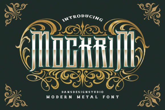 Mockrim: A Chic Blackletter Font for Timeless Editorial Design