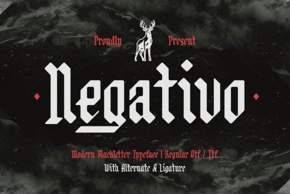 Negativo: A Modern Blackletter Typeface for Bold Campaigns