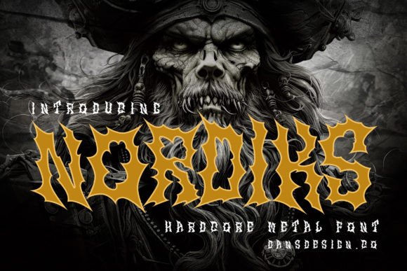 Nordiks: The Metal Horror Blackletter Font for Campaigns