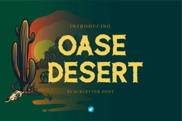 Oase Desert: A Bold Blackletter Font for Crafters and Makers