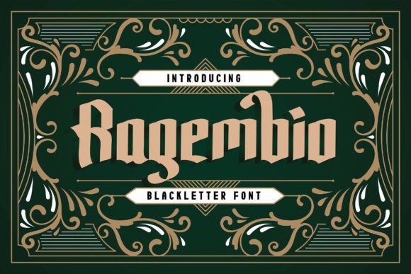 Ragembio: A Bold Blackletter Font for Striking Editorial Design