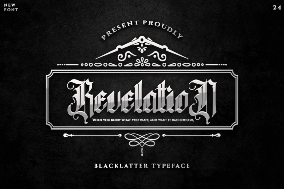 Revelation Font: Bold Blackletter Style for Crafters and Makers