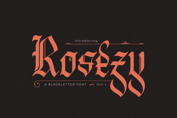 Rosezy: A Bold Blackletter Font for Makers and Creative Sellers