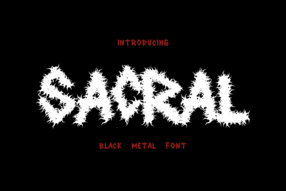 Sacral: A Blackletter Font for Edgy Brand Campaigns