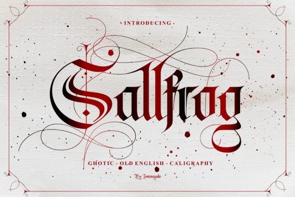 Sallfrog: A Bold Blackletter Font for Makers