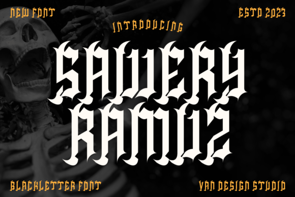 Sawery Ramuz: A Bold Blackletter Font for Campaigns
