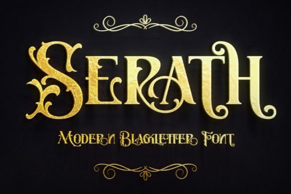 Serath: A Bold Blackletter Font for Sophisticated Branding