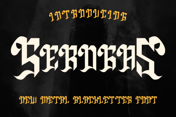 Serogas: A Bold Blackletter Font for Handmade Labels, Invitations, and More