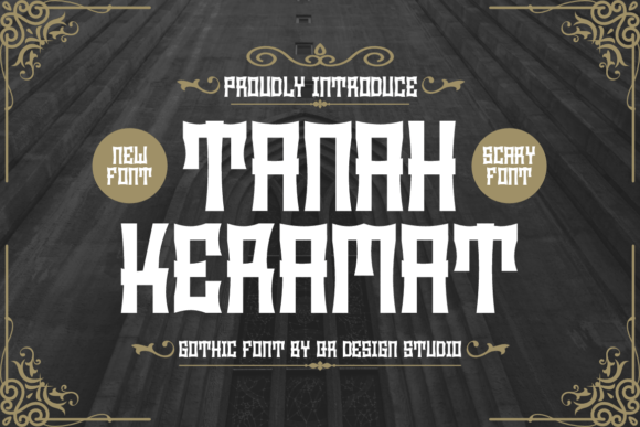 Tanah Keramat: A Bold Blackletter Font for Editorial Design
