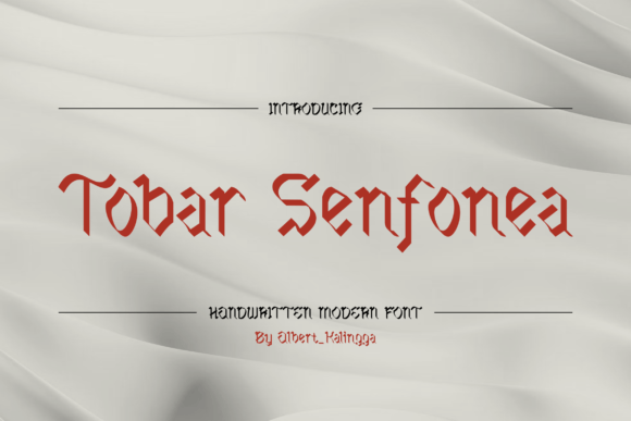 Tobar Senfonea: A Bold Blackletter Font for Editorial Design