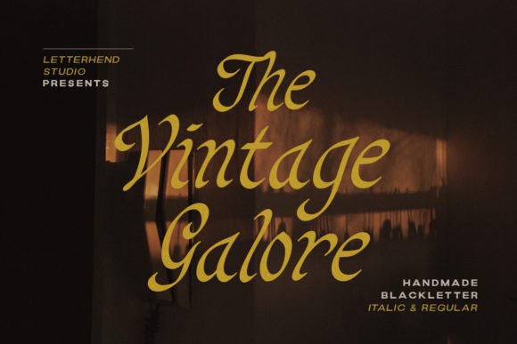 Vintage Galore: A 90s Blackletter Font for Web Design